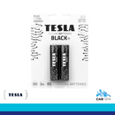 TESLA BLACK + Alkaline Batteries AA Type LR6 1.5V